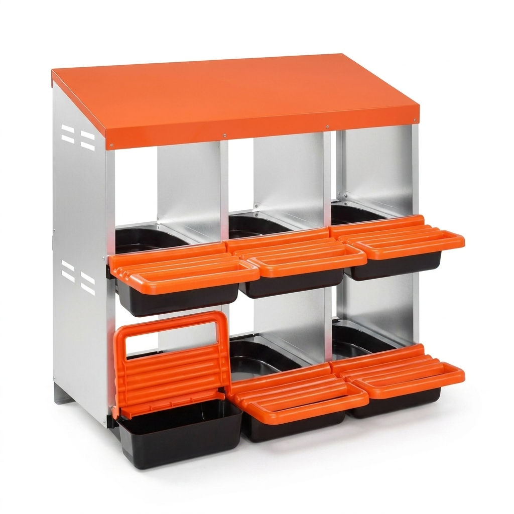 Steadrow Roll-Away Nesting Box on a pure white background
